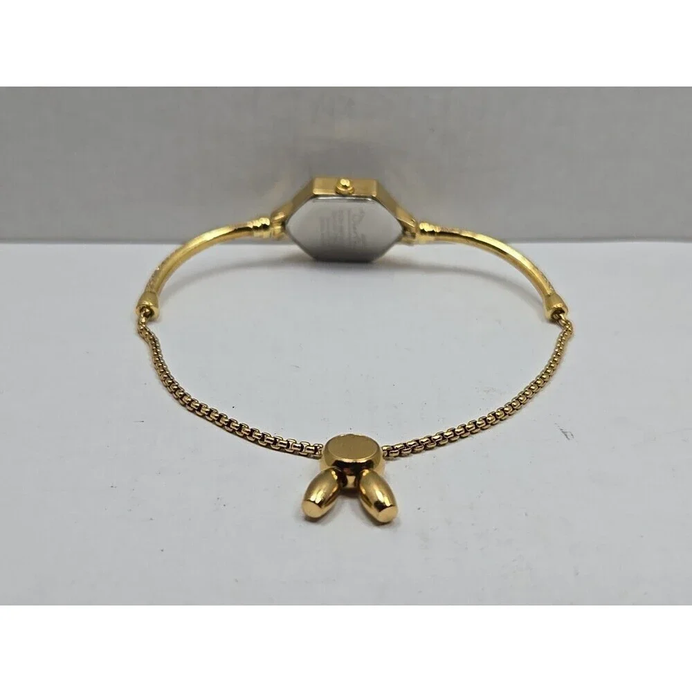 Diao Feudi Womens Hexagonal Bracelet Watch Gold Tone Crystals Dainty New Battery - Picture 8 of 11